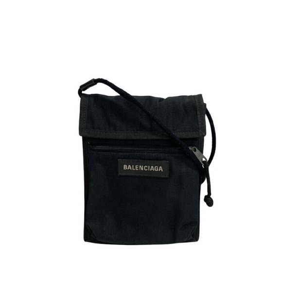 BALENCIAGA Explorer Small Pouch Shoulder Bag (532298) in Black for Men and Women - Picture 1 of 10